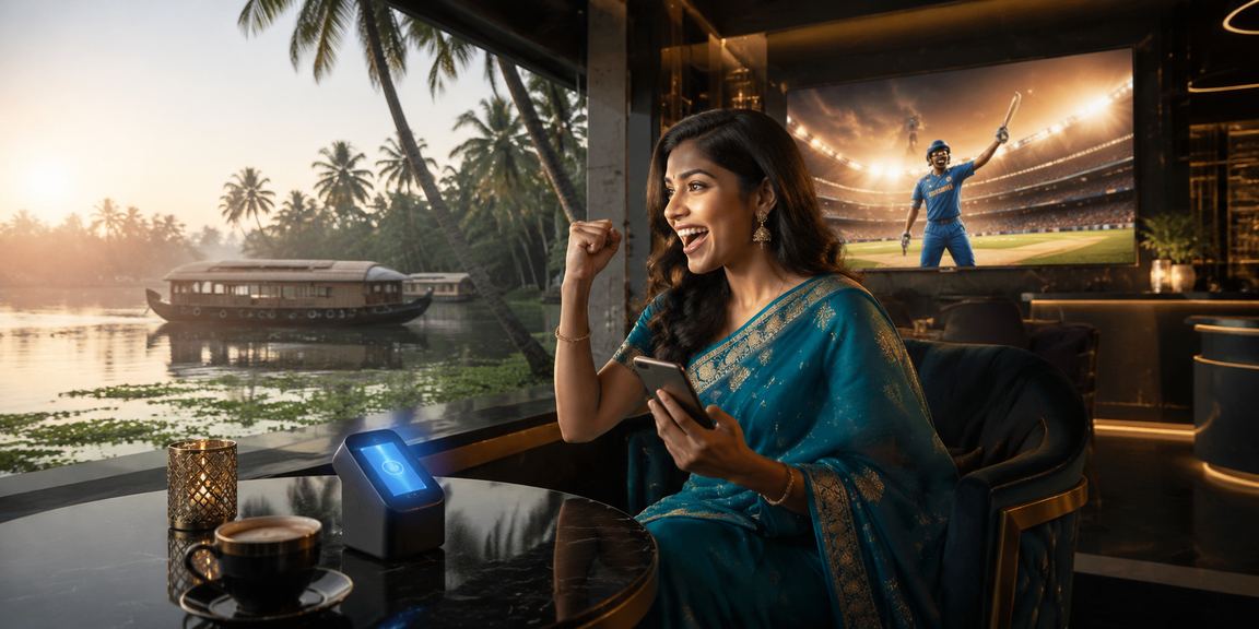 Register bonus celebration in Kerala scenic backdrop